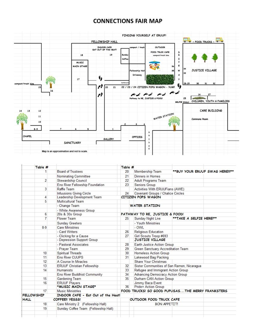 Connections Fair map 2019